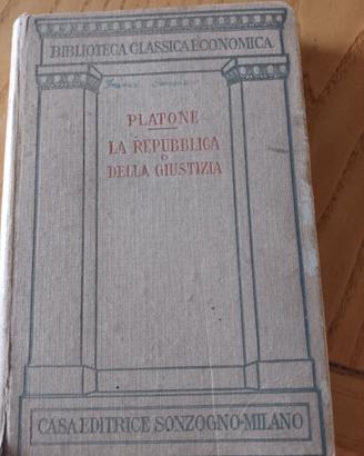 La repubblica o della giustizia PLATONE  del 1928