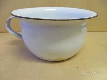 Pitale vaso da notte smaltato CARONNO vintage