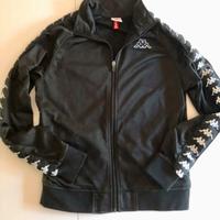 Felpa nera Kappa ragazzo 16 anni