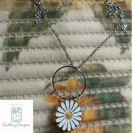 collana con Margherita pendente 