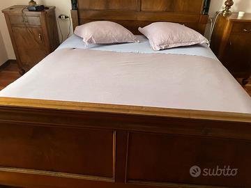 letto matrimoniale, singolo e cassettiera