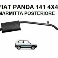 Marmitta Silenziatore posteriore FIAT PANDA 141A 1