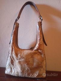 Borsa artigianale vero pitone 