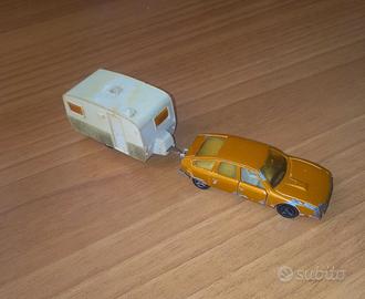 Modellino Majorette Citroen CX + Roulotte Anni '80