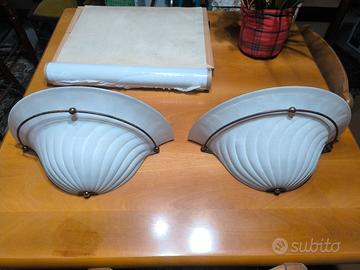 2 Applique in vetro di Murano 