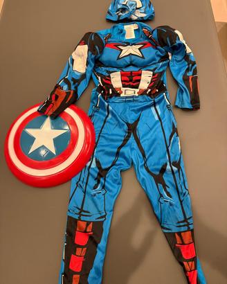 vestito di carnevale Capitan America 