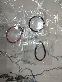 Bracciale cordino strass 