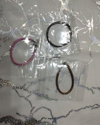 Bracciale cordino strass 