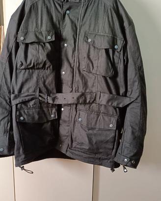 Texpeed Giacca da uomo impermeabile cerata moto