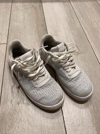 Nike Air Force 1 Flyknit 2 bianco platino puro