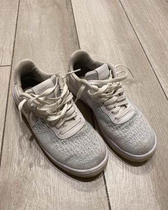 Nike Air Force 1 Flyknit 2 bianco platino puro