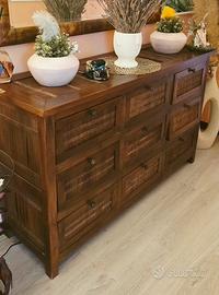 cassettiera in stile etnico