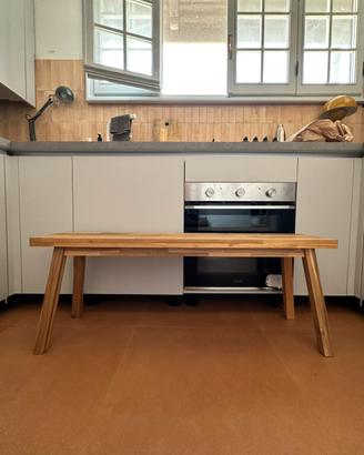 Panchina in legno di acacia Skogsta di Ikea, 120cm