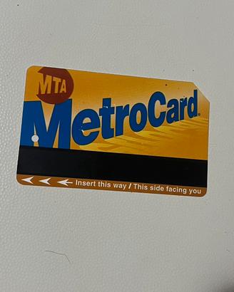 MetroCard originale MTA di New York