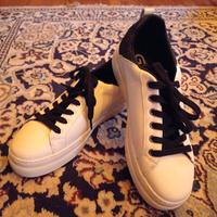 sneakers con brillantini gold & gold