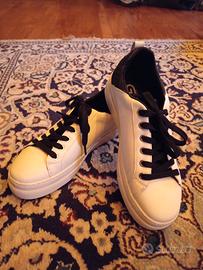 sneakers con brillantini gold & gold