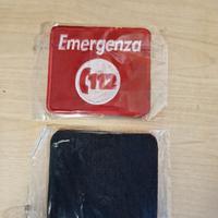 Patch Toppe nuove Emergenza 112 Velcro M+F