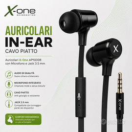 Auricolari In-Ear con Microfono Jack 3.5mm