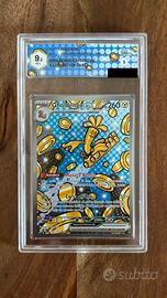 Pokemon Gholdengo graad 9,5 evoluzioni prismatiche