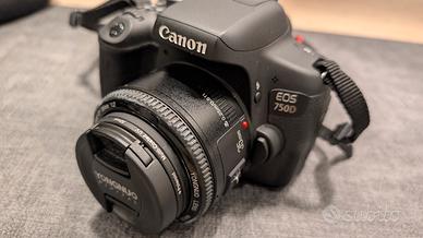 Canon EOS 750D 24MP + 35mm f/2 + accessori vari