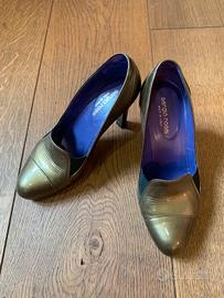 Scarpa con tacco bronzo -  Sergio Rossi