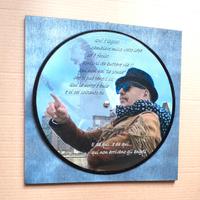 Quadro vinile omaggio a Vasco Rossi 