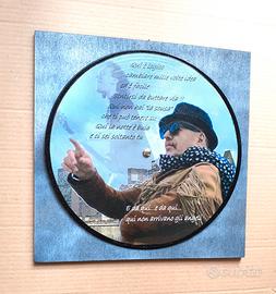 Quadro vinile omaggio a Vasco Rossi 