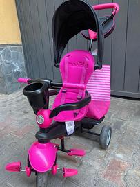 Triciclo 4 in 1 Swing DLX Rosa SmarTrike biciclett