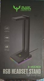 Supporto Cuffie Blade Hawks da Gaming RGB con 2USB