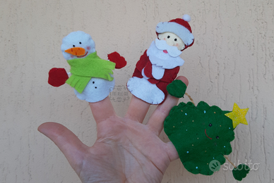 Marionette da dita natalizi, inventa storie