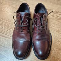 scarpe stringate uomo in pelle vero cuoio n. 41