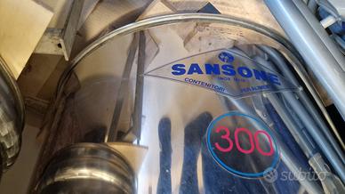 Fusto per Olio o Vino SANSONE 300 L acciaio 18/10