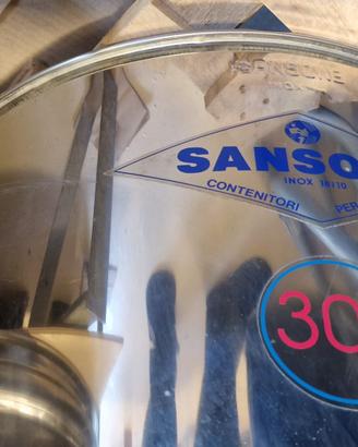 Fusto per Olio o Vino SANSONE 300 L acciaio 18/10