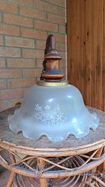 Lampadario in vetro Vintage