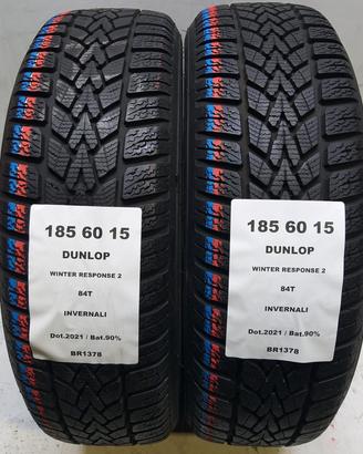 2 GOMME 185 60 15 DUNLOP BR1378