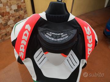 tuta moto 52 NUOVA!!! intera in pelle 