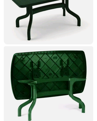 Tavolo verde in resina Scab mod. 1854