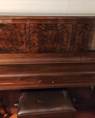 pianoforte verticale in radica 