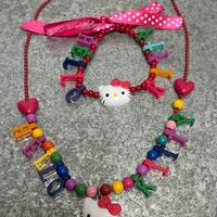 HELLO KITTY Set x bambini collana + braccialetto