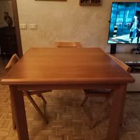 Tavolo massello in noce nazionale