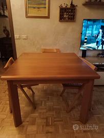 Tavolo massello in noce nazionale