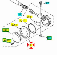 -Freccia Post Sx Yamaha Virago 1000 4YH833300100