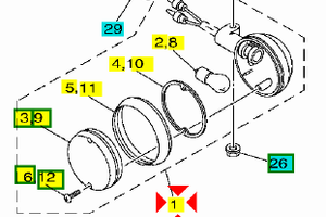 -Freccia Post Sx Yamaha Virago 1000 4YH833300100