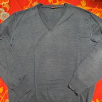 Pullover color ottanio a maniche lunghe