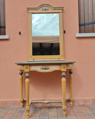 consolle con specchio