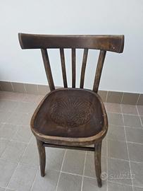 set 4 sedie da bistrot vintage/retrò stile Thonet