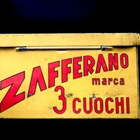 Scatola di latta Zafferano 3 cuochi originale