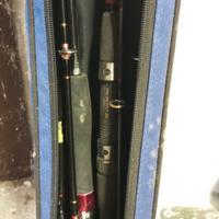 12 CANNE DA PESCA ATTREZZATURA  Aki Veleno Rhino