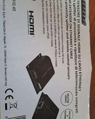 HDMI Extender su cavo ethernet