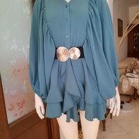 vestitino  o blusa lunga con rusche 